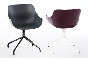 Das Drehgestell ist in schwarz und weiß erhältlich